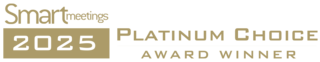 Smart Meetings 2023 Platinum Choice Award Winner logo, showcasing excellence in the meetings and events industry.
